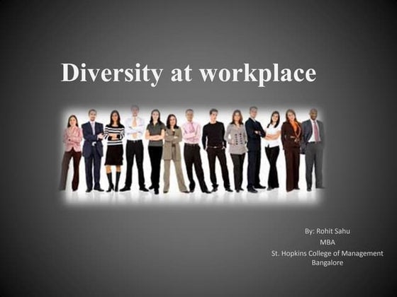 Diversity at workplace | PPTX | Business | Business and Finance