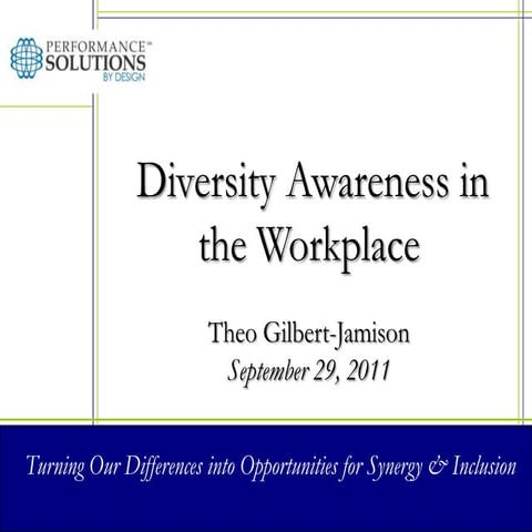 Diversity Awareness in the Workplace