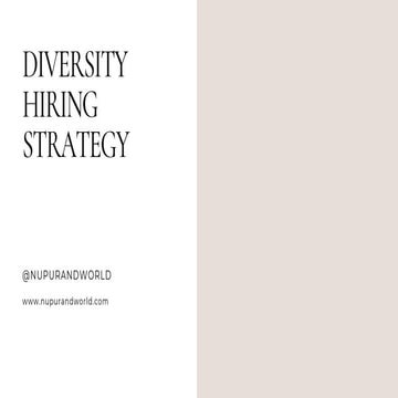 Diversity hiring strategy