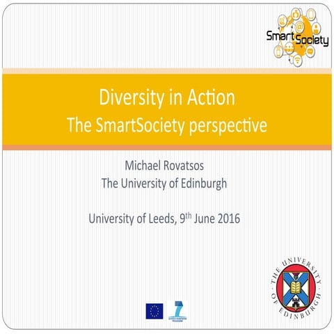 Diversity in Action, the SmartSociety perspective