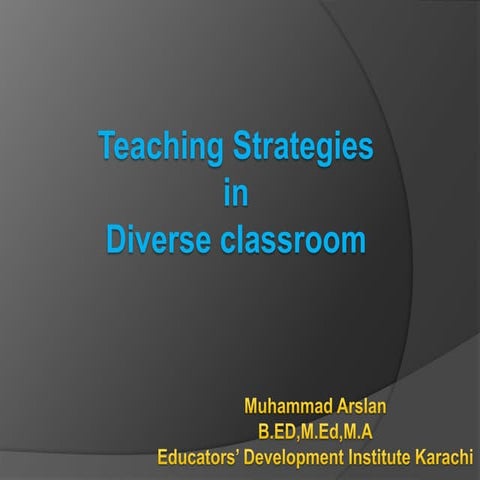 Diversity  in classroom