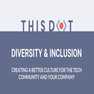 Keynote: Diversity - Is it a Pipeline Problem?Inclusion - Is it that hard? Ho...
