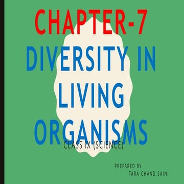 Diversity in living organism