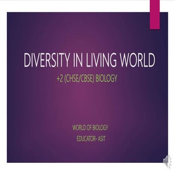 The living world Class 11 NCERT | PPTX