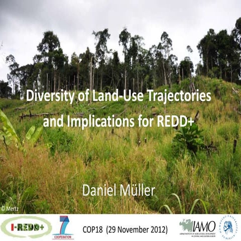 Diversity of land use trajectories and implications for redd+
