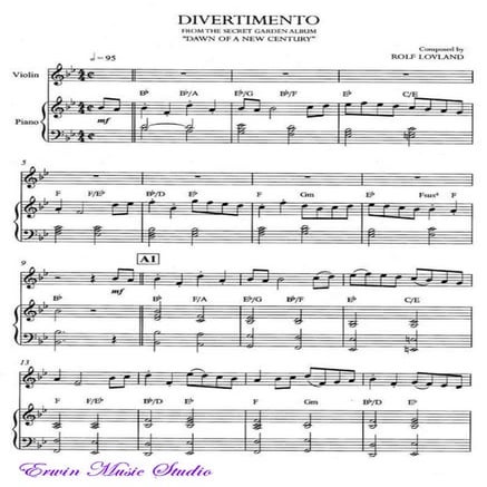 Divertimento piano+violin | PDF