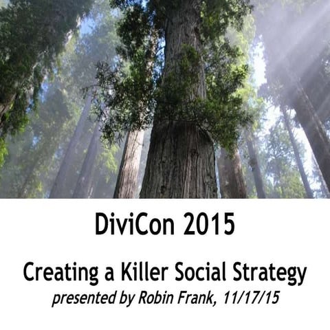 Creating a Killer Social Strategy