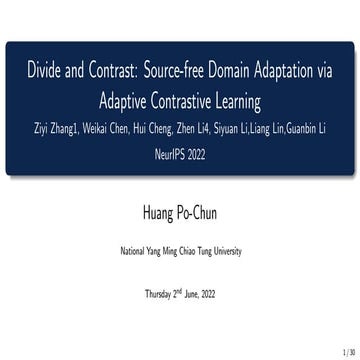 Divide_and_Contrast__Source_free_Domain_Adaptation_via_Adaptive_Contrastive_L...