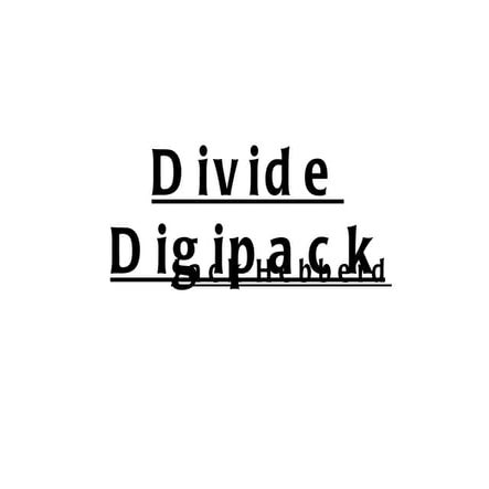 Divide digipack
