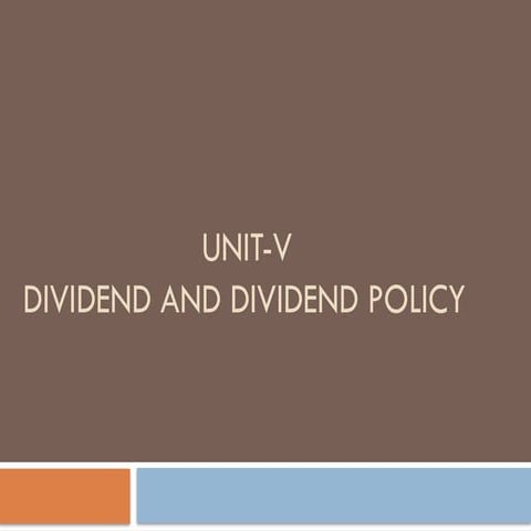 Dividendpolicy 110920030213 Phpapp01 Pptx