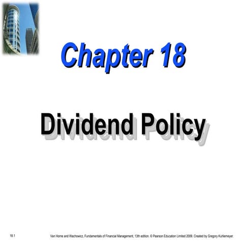 Comprehensive Overview of Dividend Policy in Corporate Finance | PPT