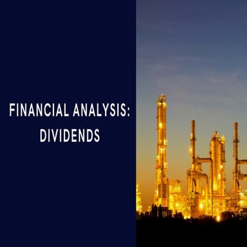 Equity dividends analysis - energy industry