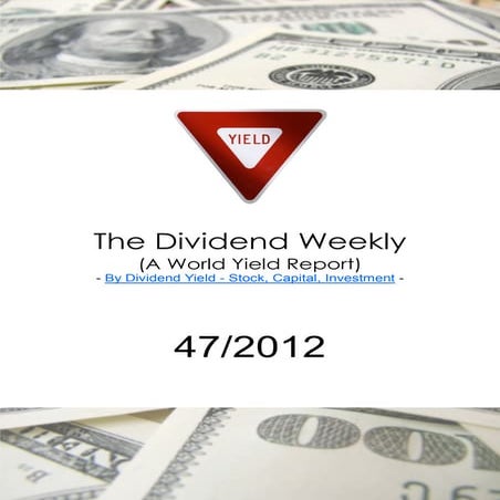Dividend Weekly 47/2012 By http://long-term-investments.blogspot.com