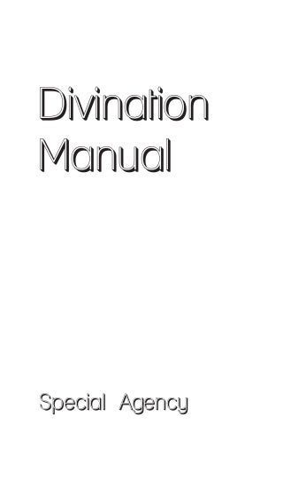 Divination Manual by Special Agency