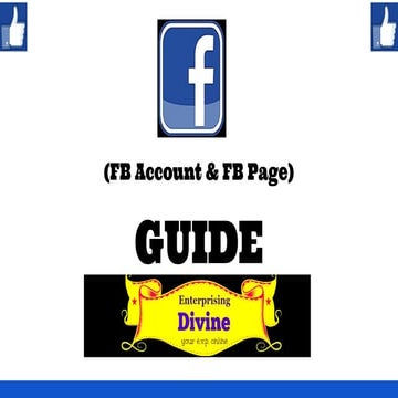 How to create a Facebook Account and FB Page