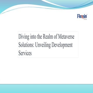 Diving into the Realm of Metaverse Solutions: Unveiling Development Services