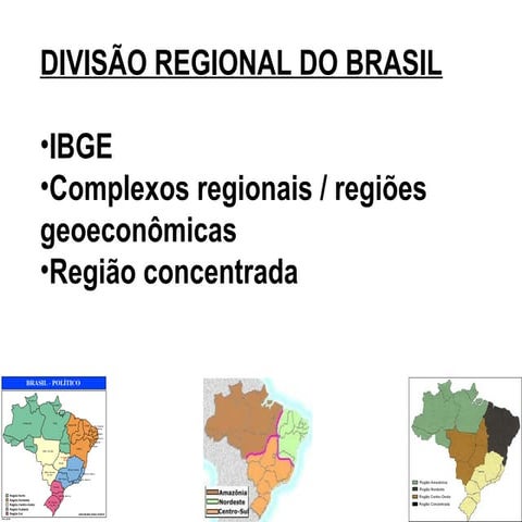 Divisao regional brasil