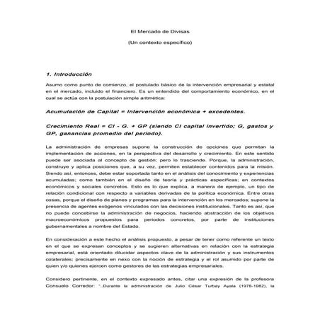 Divisas y crecimiento económico (1)