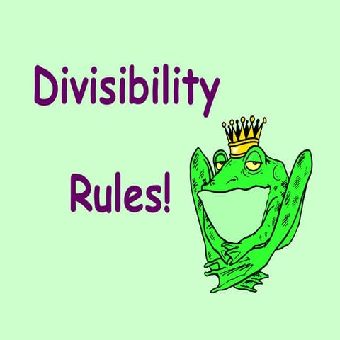 Divisibility Rules
