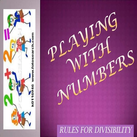 Divisibility rules