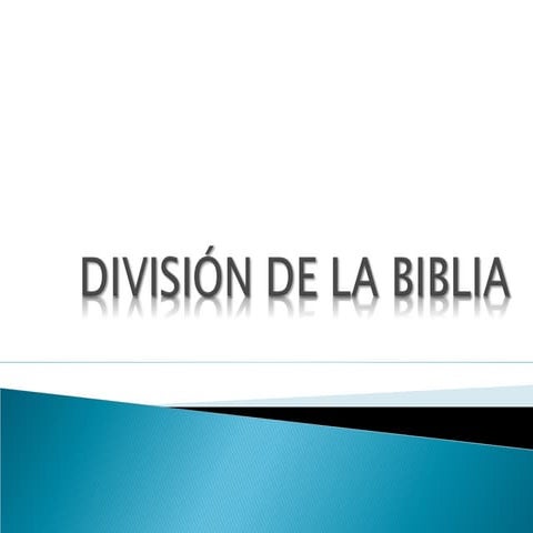 División de la biblia (1)