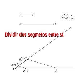 División de un segmento por otro