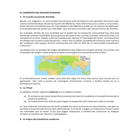 El laberinto del mundo islámico