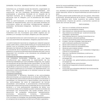 División politica de colombia