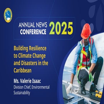 Building Resilience to Climate Change and Disasters in the Caribbean
