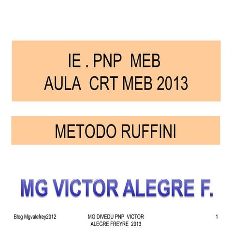 Division de polinomios