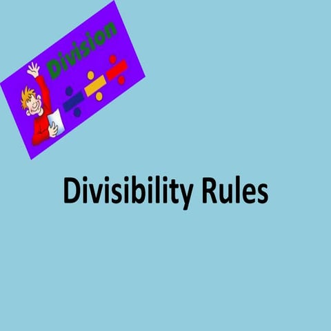 Division, divisibility rules 11 3-10