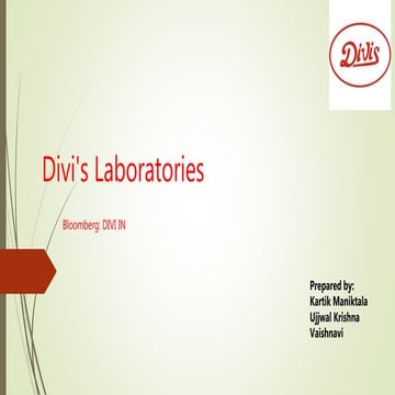 Divi's lab Presentation