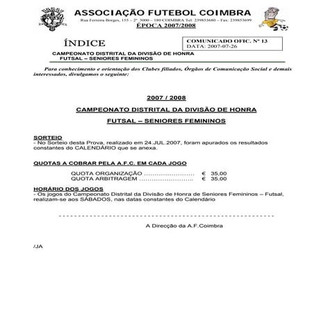 Divisão Honra Coimbra