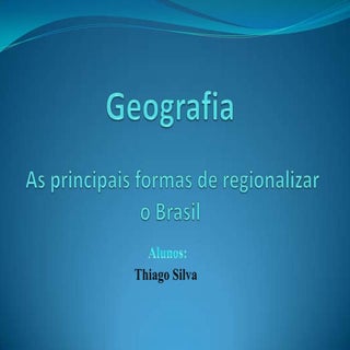 Divisão regional do brasil