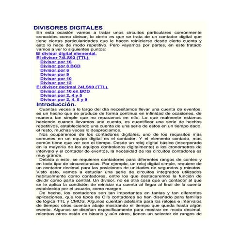 Divisores de frecuencia
