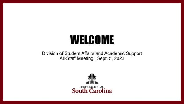 Division Meeting - Sept. 5, 2023