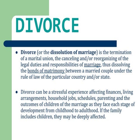 Divorce