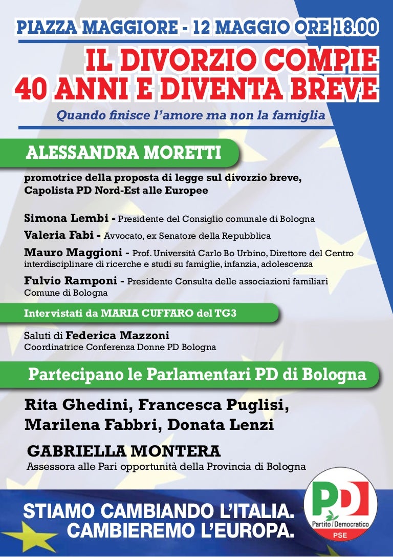 Divorzio 12 Maggio Alessandra Moretti