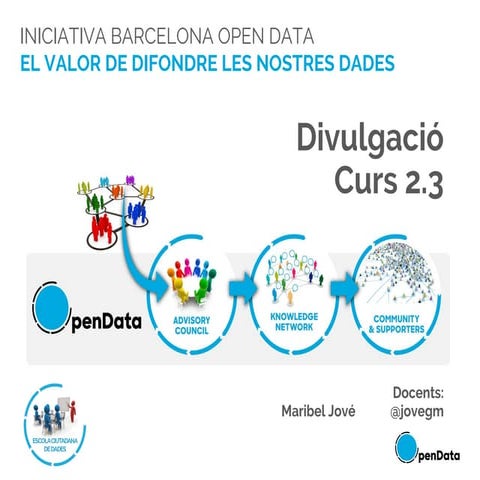 Curs 2.3. Divulgació de Open Data