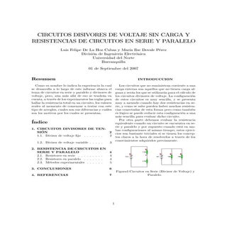 Divisores de Voltaje y Resistencias...