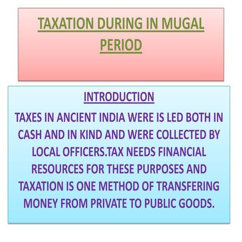 Divya taxation during mugal period