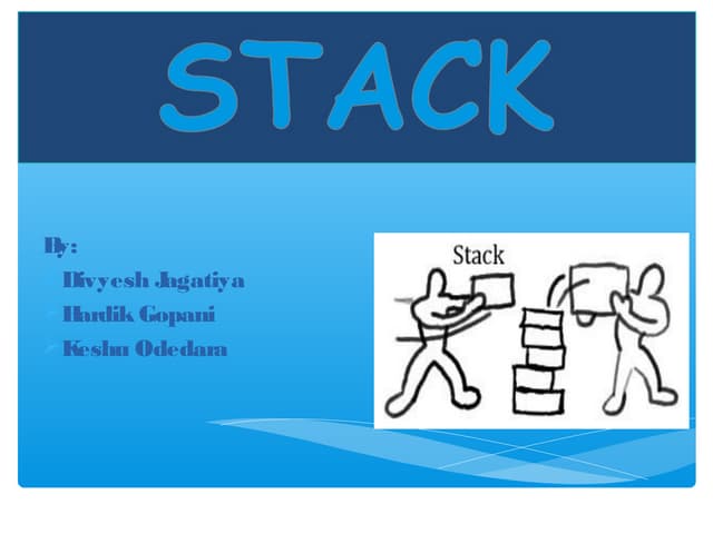 Stack Operation In Data Structure | PPT