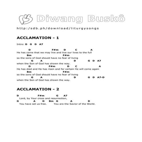 Diwang Busko English Songs