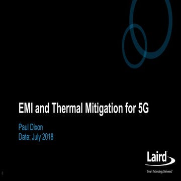 EMI and Thermal Mitigation for 5G 