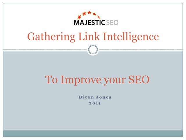 Seocampus 2011 - Dixon Jones