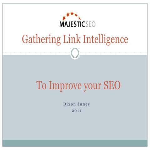 Seocampus 2011 - Dixon Jones