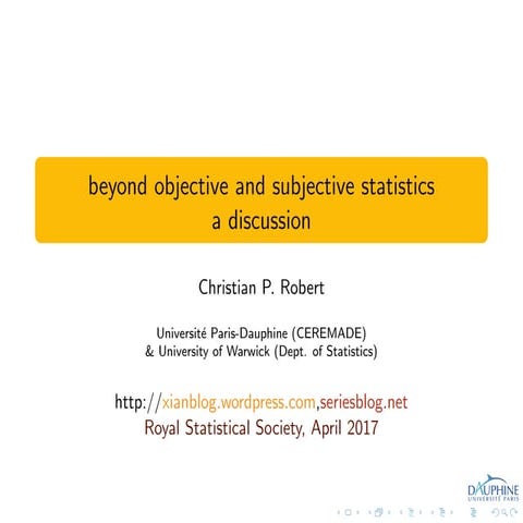 beyond objectivity and subjectivity; a discussion paper