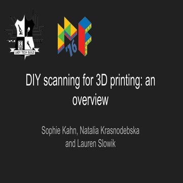 Diy 3d scanning for 3D print - Makerfest India