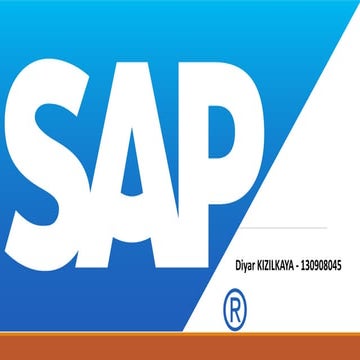 Diyar kizilkaya   130908045 - sap