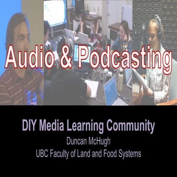 DIY Audio Storytelling